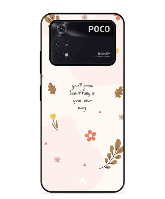 Her Own Way Metal Back Cover Phone Case for Poco X4 Pro