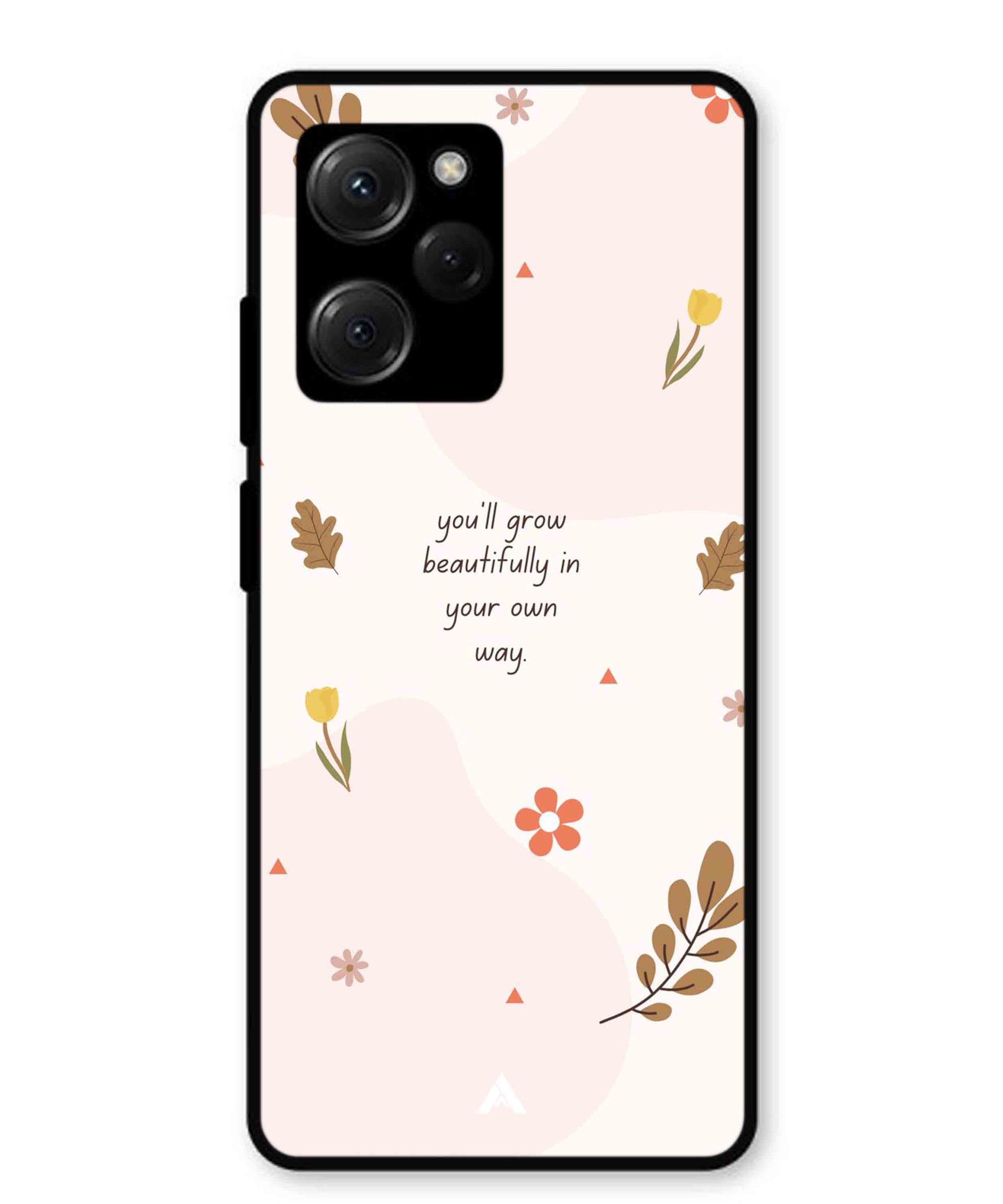 Her Own Way Metal Back Cover Phone Case for Poco X5 Pro