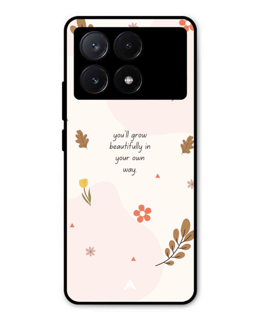 Her Own Way Metal Back Cover Phone Case for Poco X6 Pro