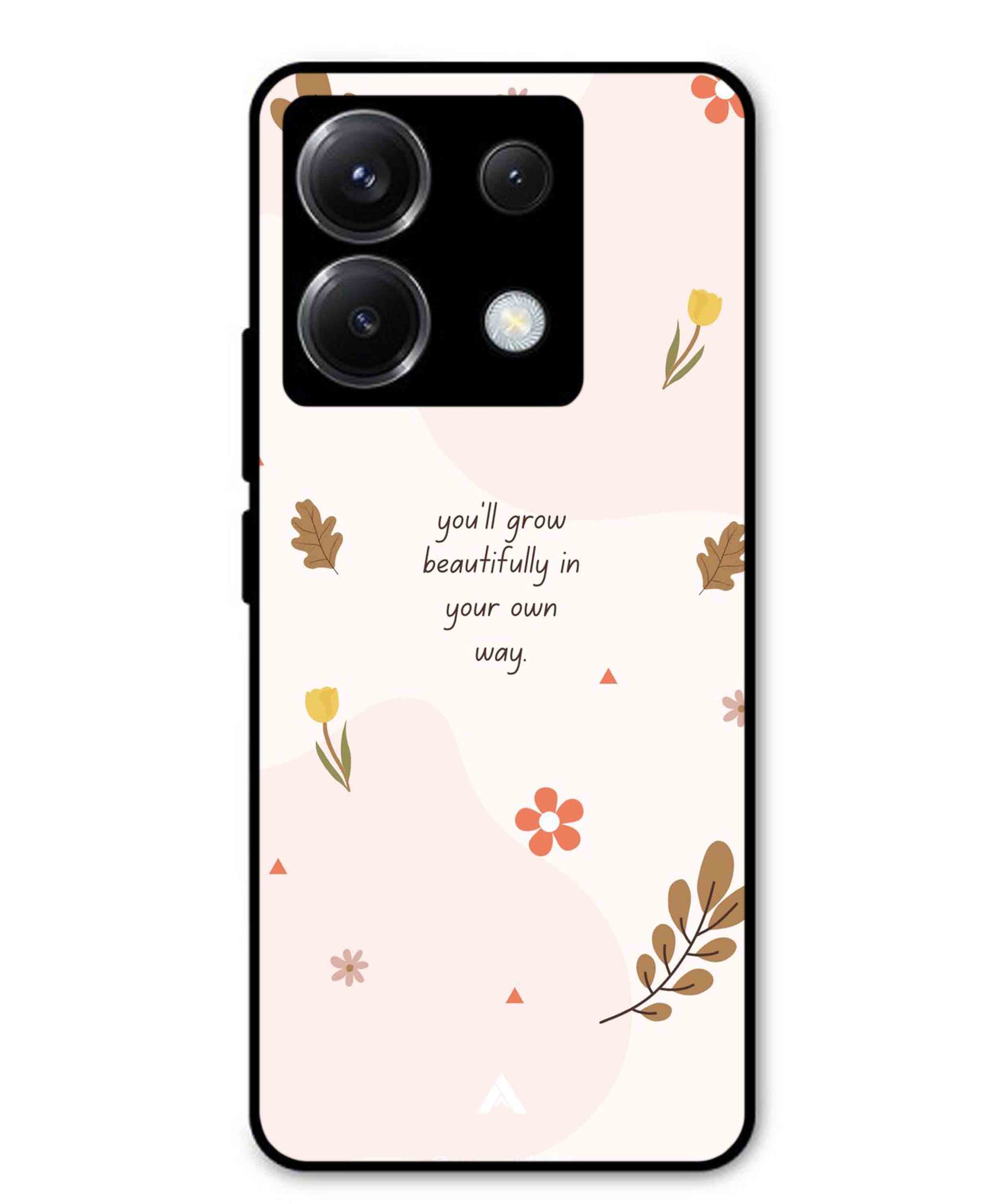 Her Own Way Metal Back Cover Phone Case for Poco X6