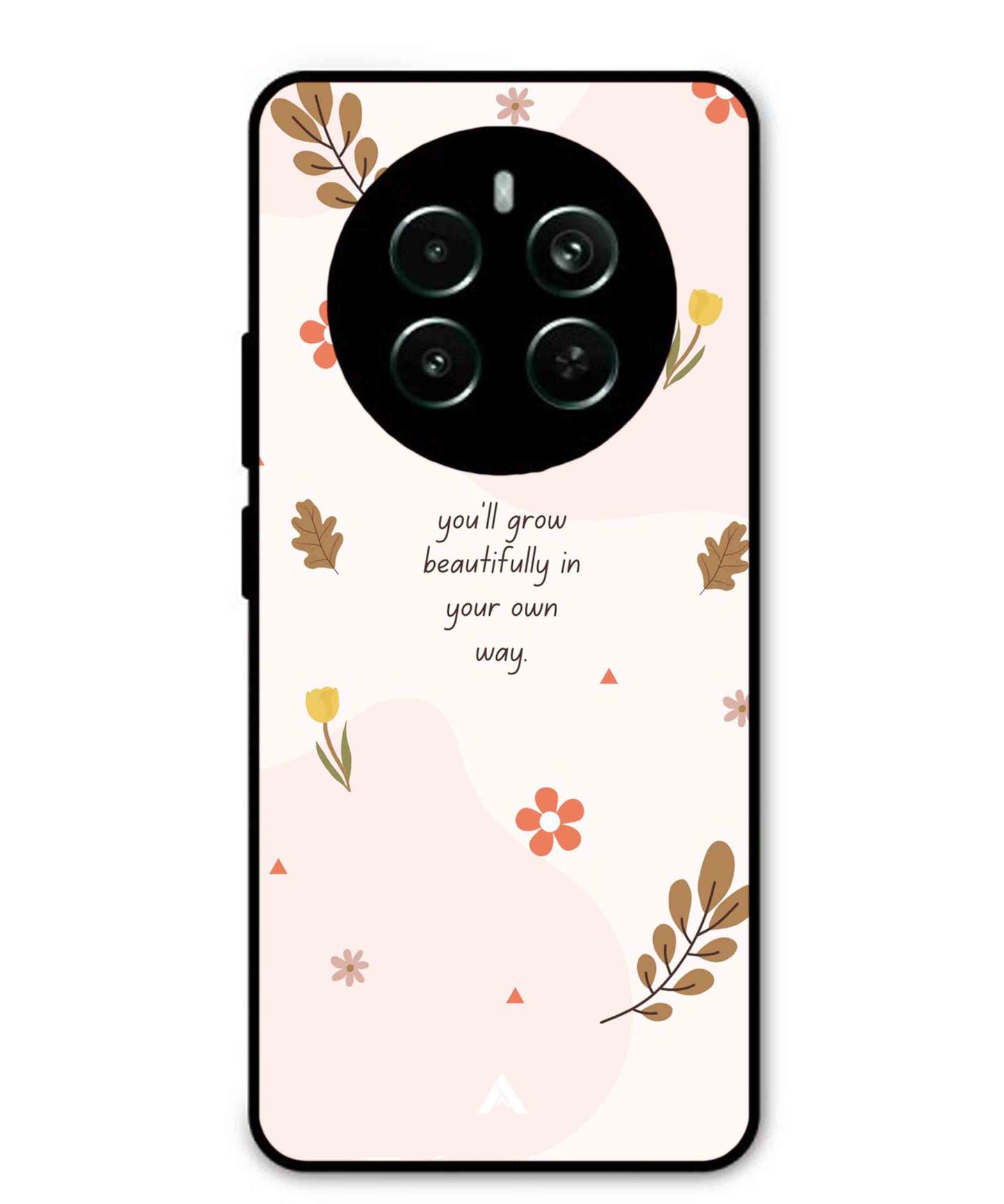 Her Own Way Metal Back Cover Phone Case for Realme 12 Plus