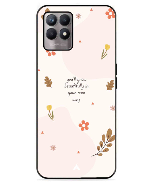 Her Own Way Metal Back Cover Phone Case for Realme 8 4G