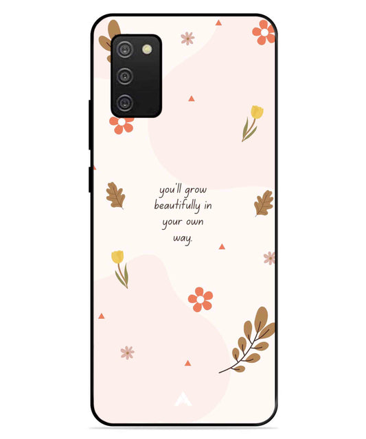 Her Own Way Metal Back Cover Phone Case for Samsung Galaxy A03s