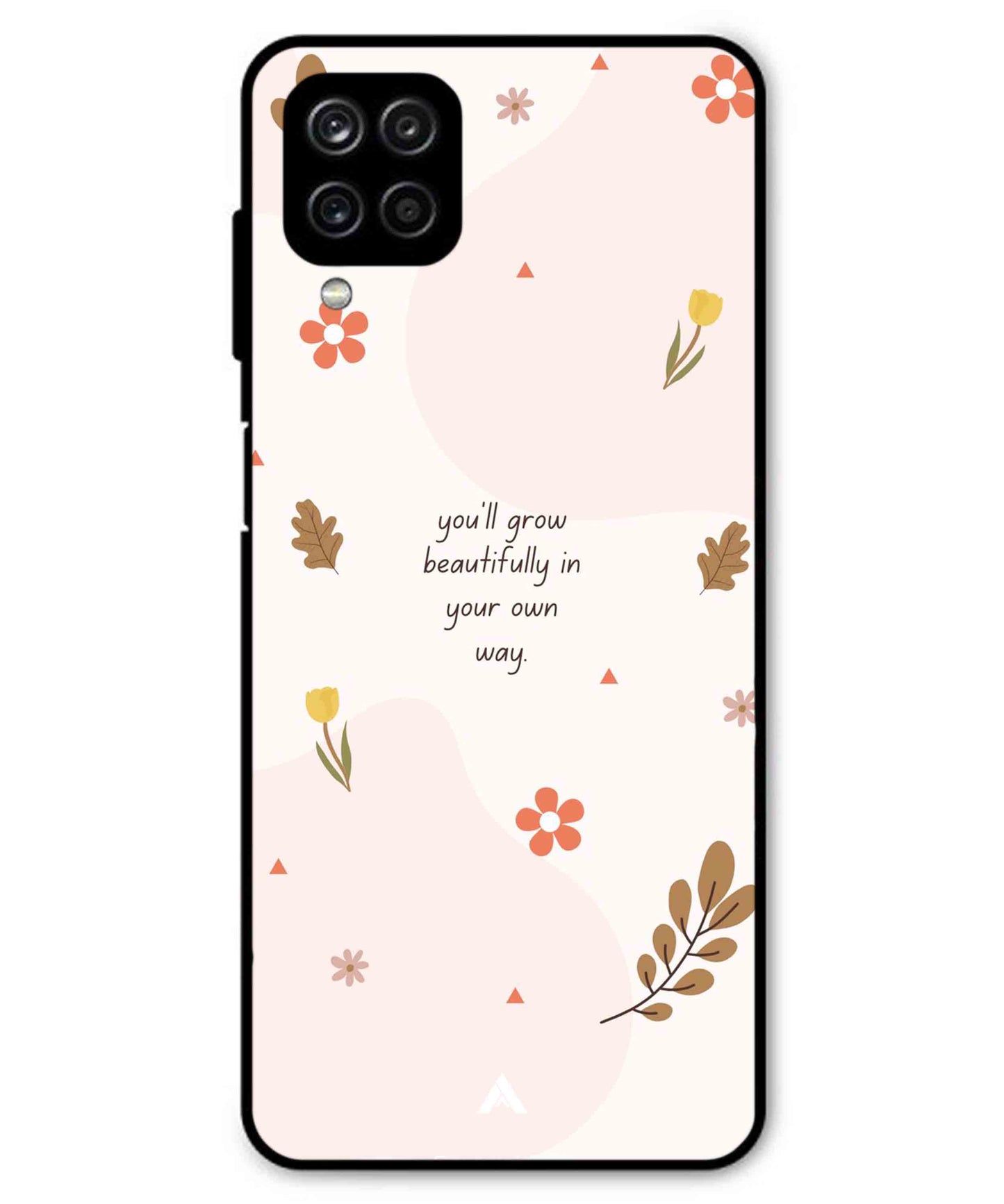 Her Own Way Metal Back Cover Phone Case for Samsung Galaxy A22 4G