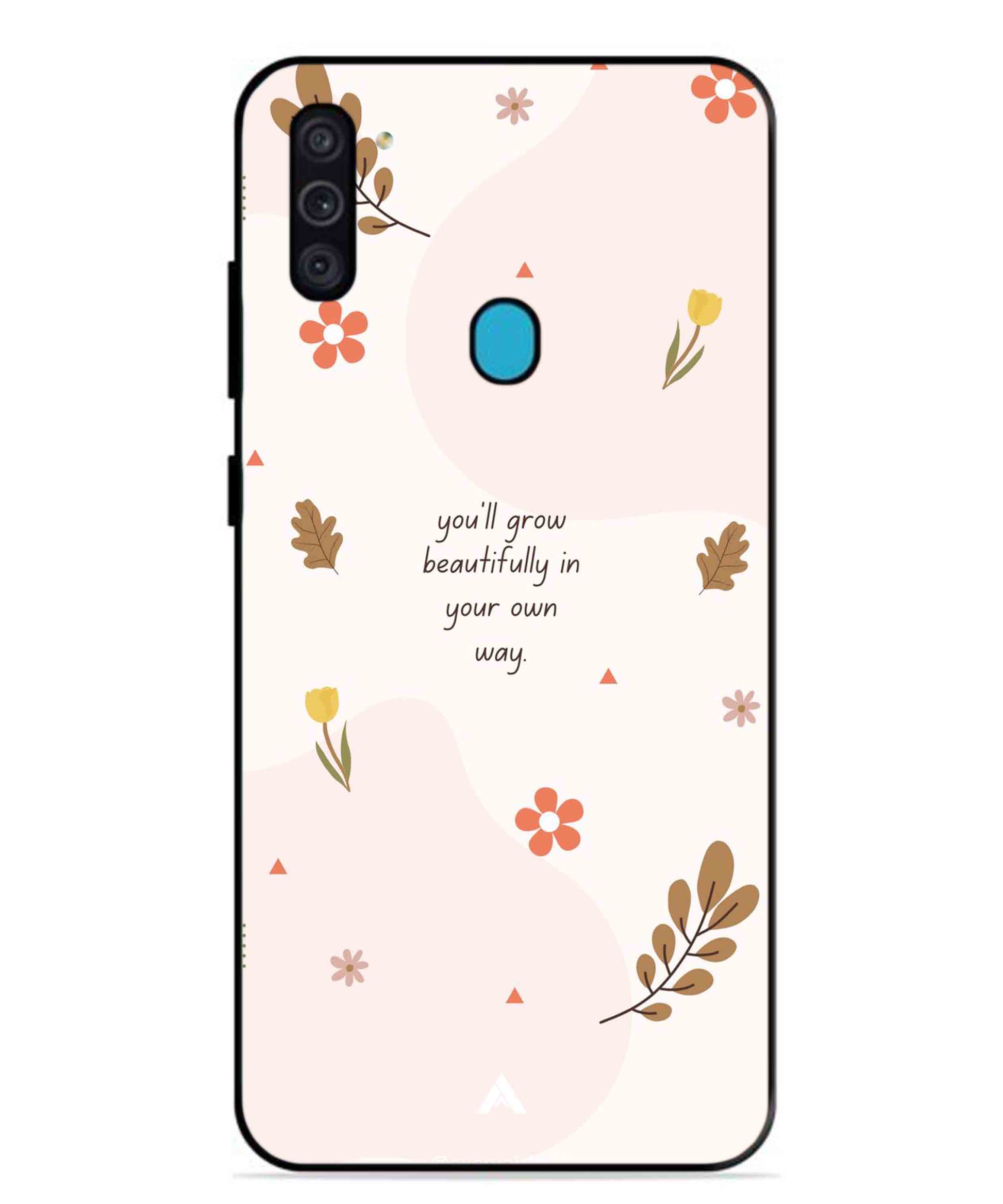 Her Own Way Metal Back Cover Phone Case for Samsung Galaxy F11