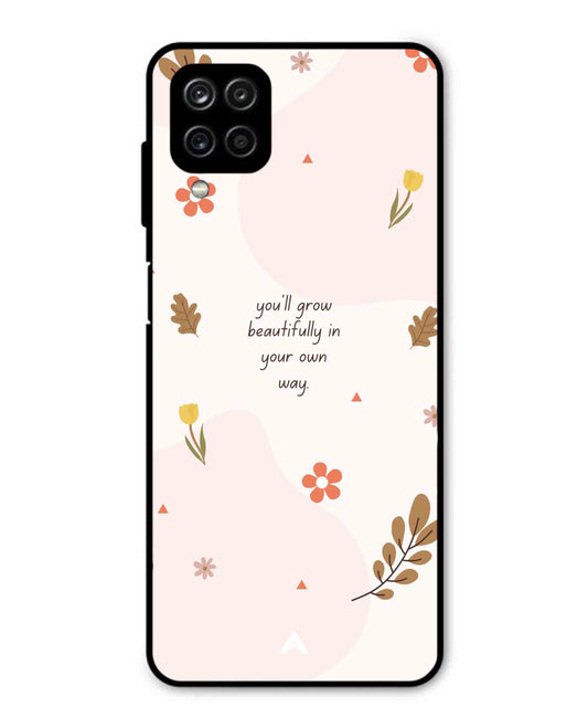 Her Own Way Metal Back Cover Phone Case for Samsung Galaxy M12