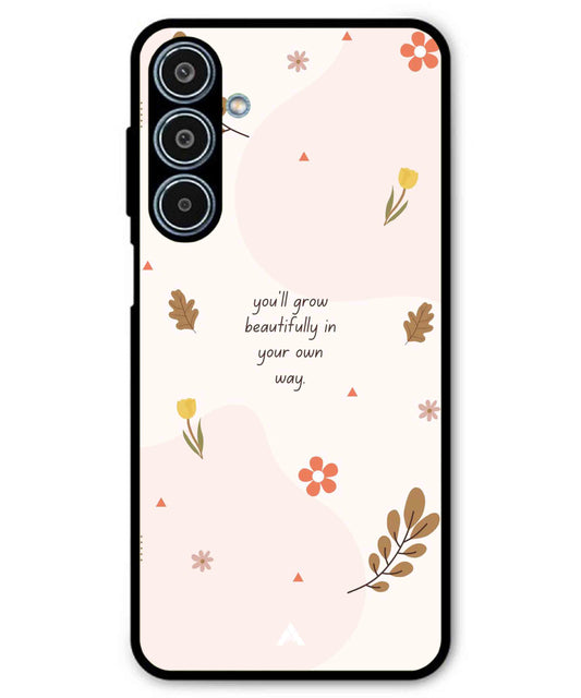Her Own Way Metal Back Cover Phone Case for Samsung Galaxy M35