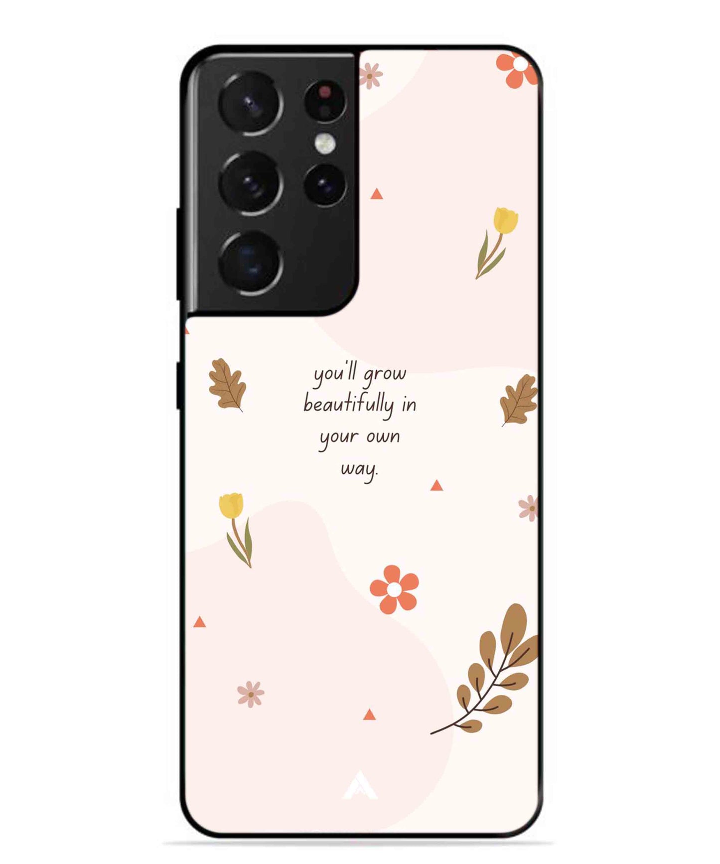 Her Own Way Metal Back Cover Phone Case for Samsung Galaxy S21 Ultra