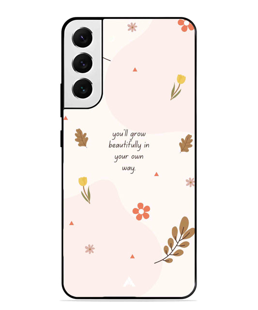 Her Own Way Metal Back Cover Phone Case for Samsung Galaxy S22 Plus