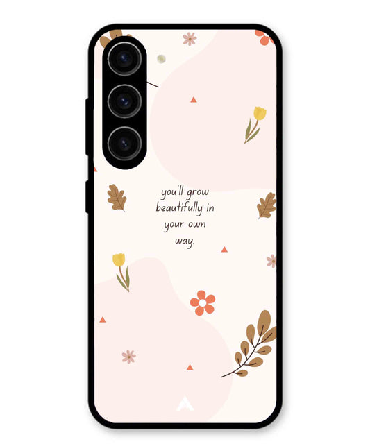Her Own Way Metal Back Cover Phone Case for Samsung Galaxy S23