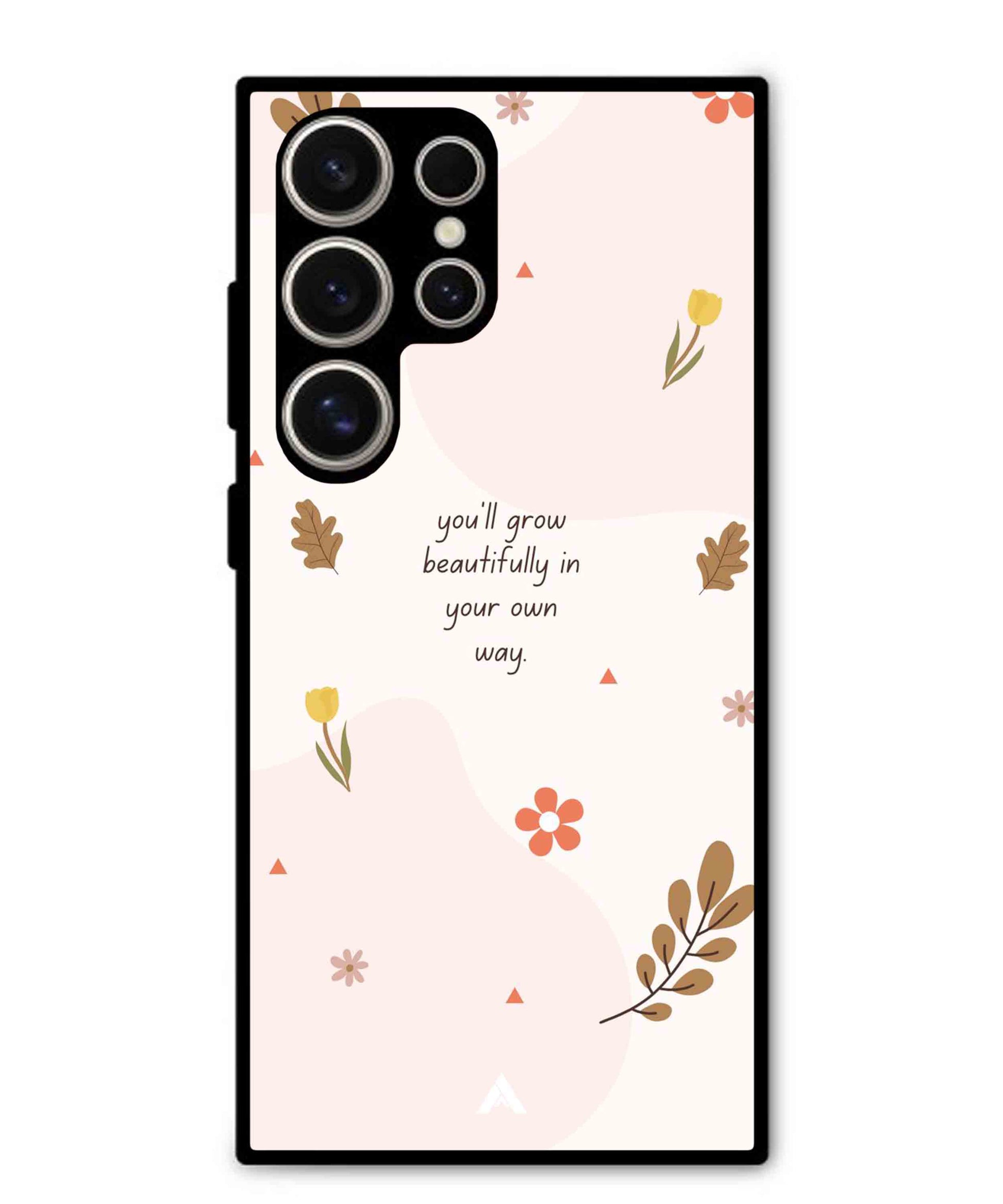 Her Own Way Metal Back Cover Phone Case for Samsung Galaxy S24 Ultra