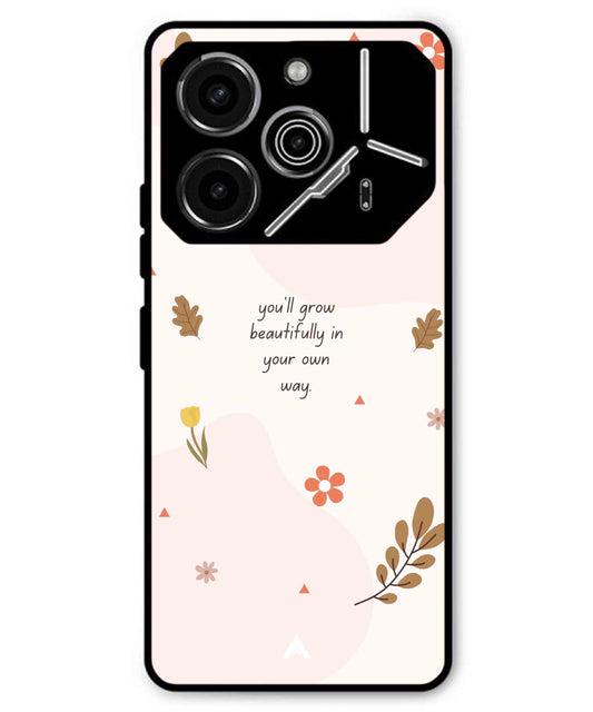 Her Own Way Metal Back Cover Phone Case for Tecno Pova 6