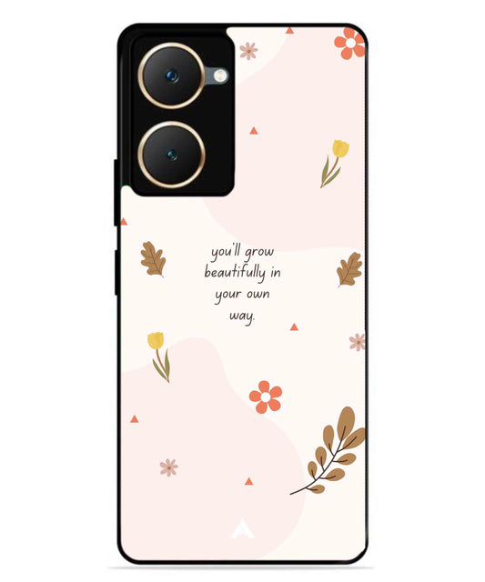 Her Own Way Metal Back Cover Phone Case for Vivo Y03 4G