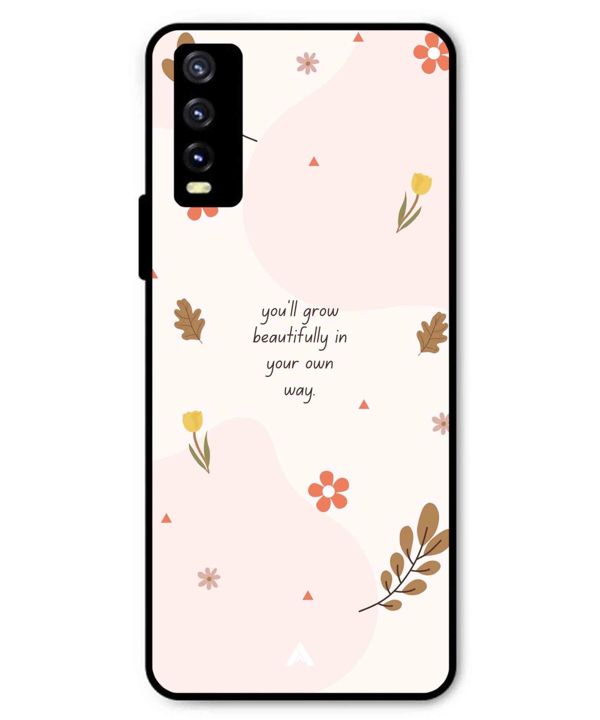 Her Own Way Metal Back Cover Phone Case for Vivo Y20