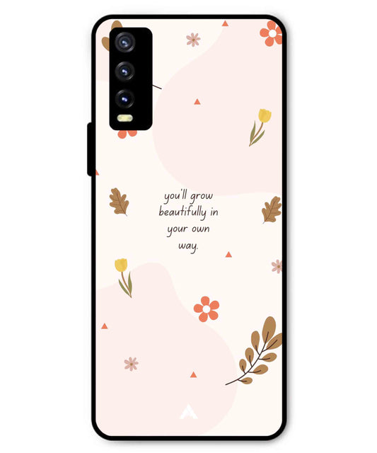 Her Own Way Metal Back Cover Phone Case for Vivo Y20