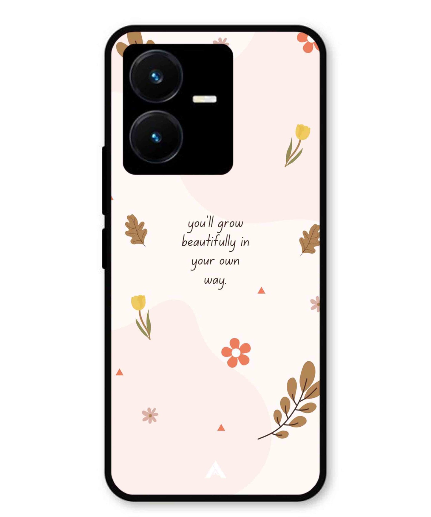 Her Own Way Metal Back Cover Phone Case for Vivo Y22