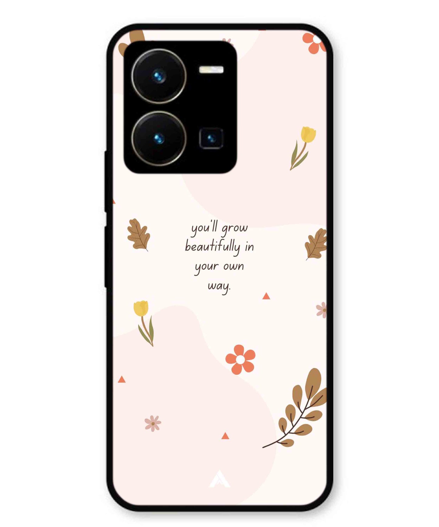 Her Own Way Metal Back Cover Phone Case for Vivo Y35