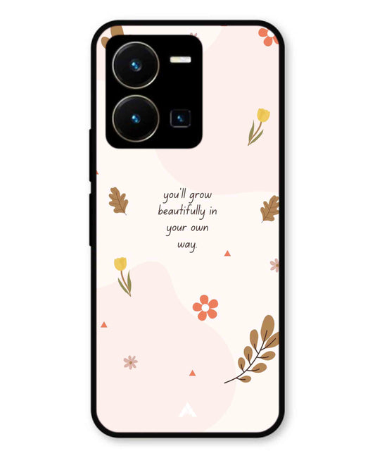 Her Own Way Metal Back Cover Phone Case for Vivo Y35