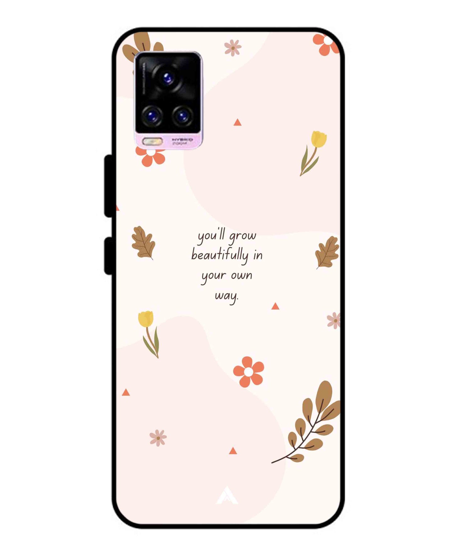 Her Own Way Metal Back Cover Phone Case for Vivo v20 Pro
