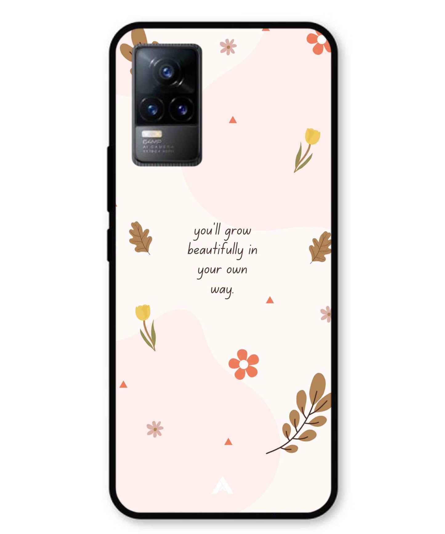 Her Own Way Metal Back Cover Phone Case for Vivo v21e 4G