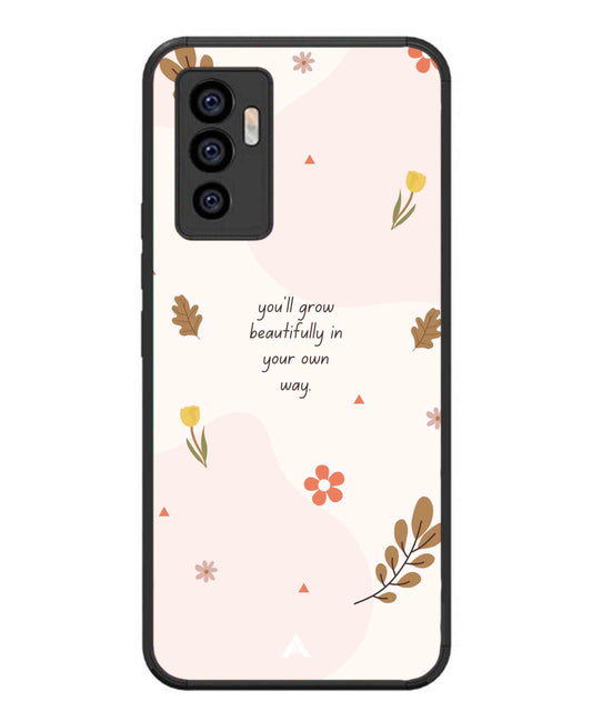 Her Own Way Metal Back Cover Phone Case for Vivo v23e