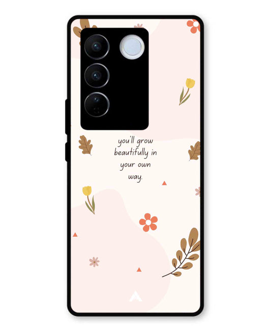 Her Own Way Metal Back Cover Phone Case for Vivo v27