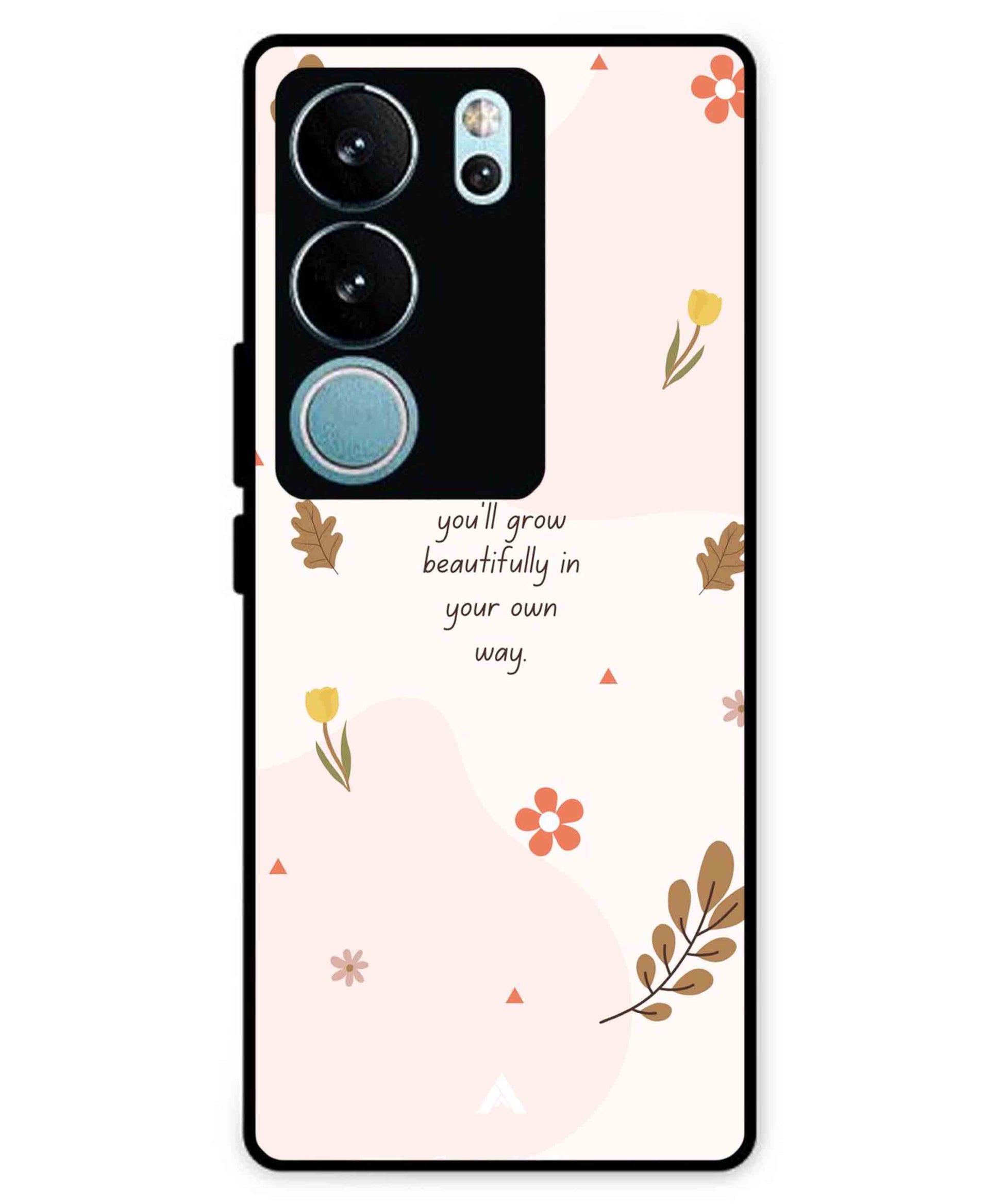 Her Own Way Metal Back Cover Phone Case for Vivo v29 Pro