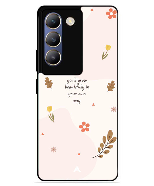 Her Own Way Metal Back Cover Phone Case for Vivo v30 Lite