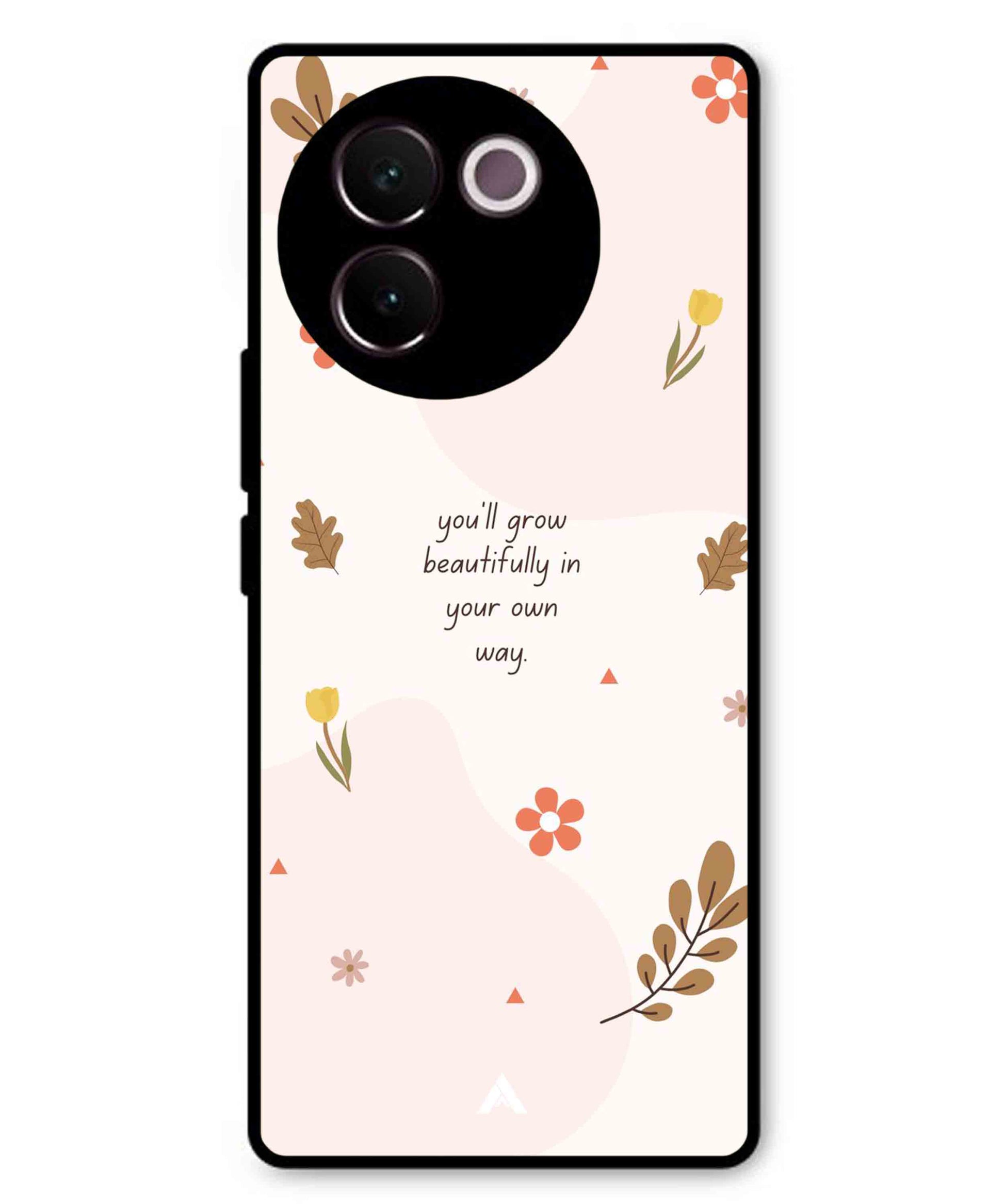Her Own Way Metal Back Cover Phone Case for Vivo v30e