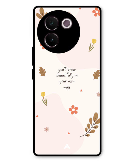 Her Own Way Metal Back Cover Phone Case for Vivo v30e