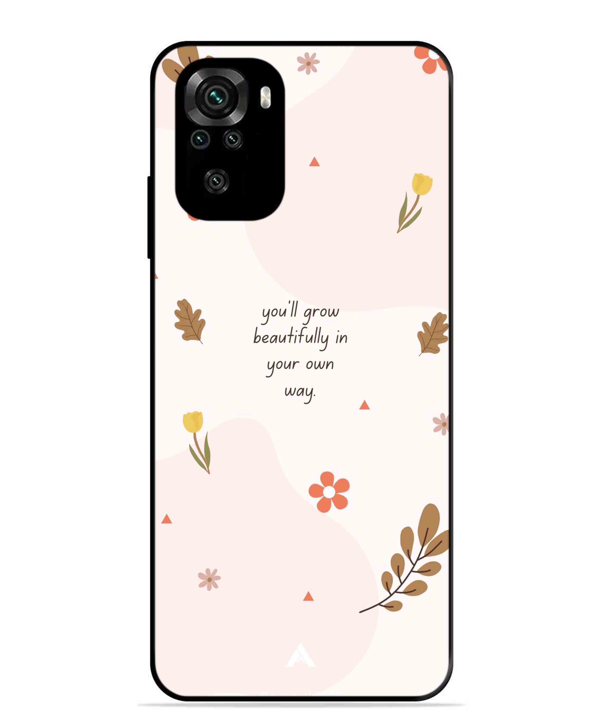Her Own Way Metal Back Cover Phone Case for Xiaomi Redmi Note 10