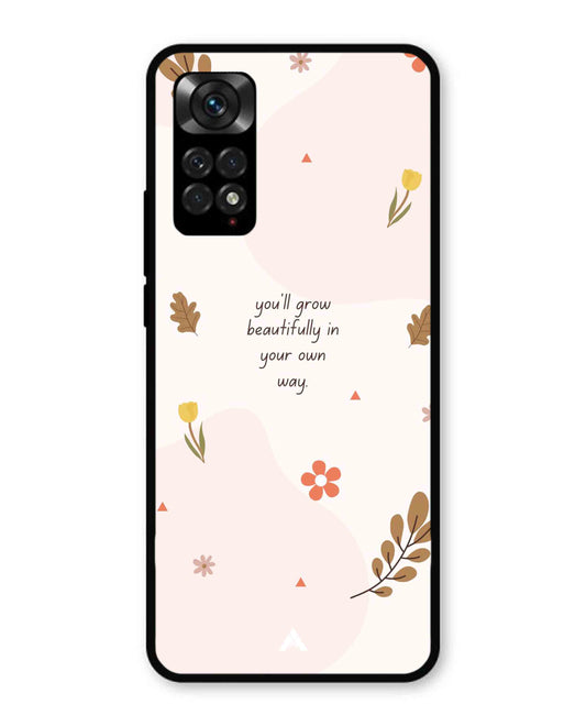 Her Own Way Metal Back Cover Phone Case for Xiaomi Redmi Note 11