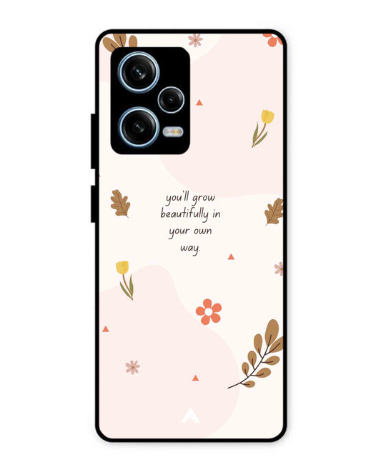Her Own Way Metal Back Cover Phone Case for Xiaomi Redmi Note 12 Pro