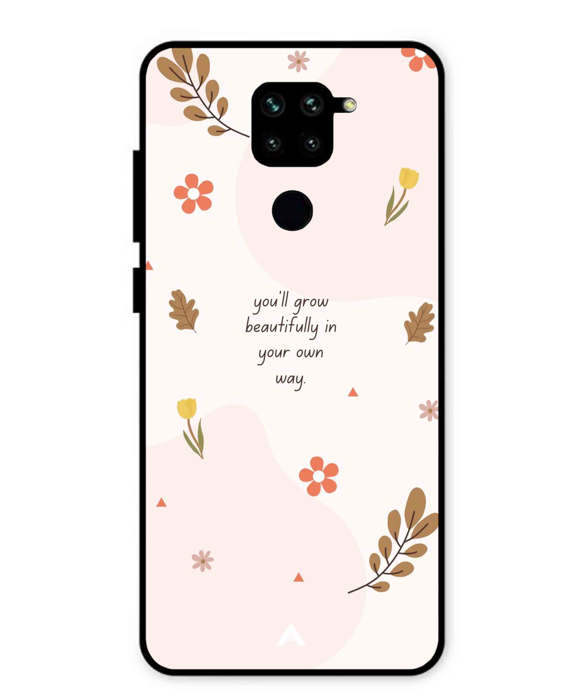 Her Own Way Metal Back Cover Phone Case for Xiaomi Redmi Note 9