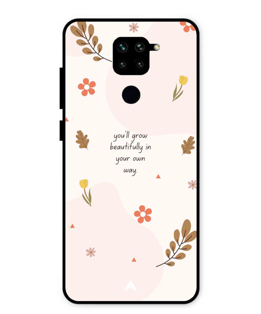 Her Own Way Metal Back Cover Phone Case for Xiaomi Redmi Note 9