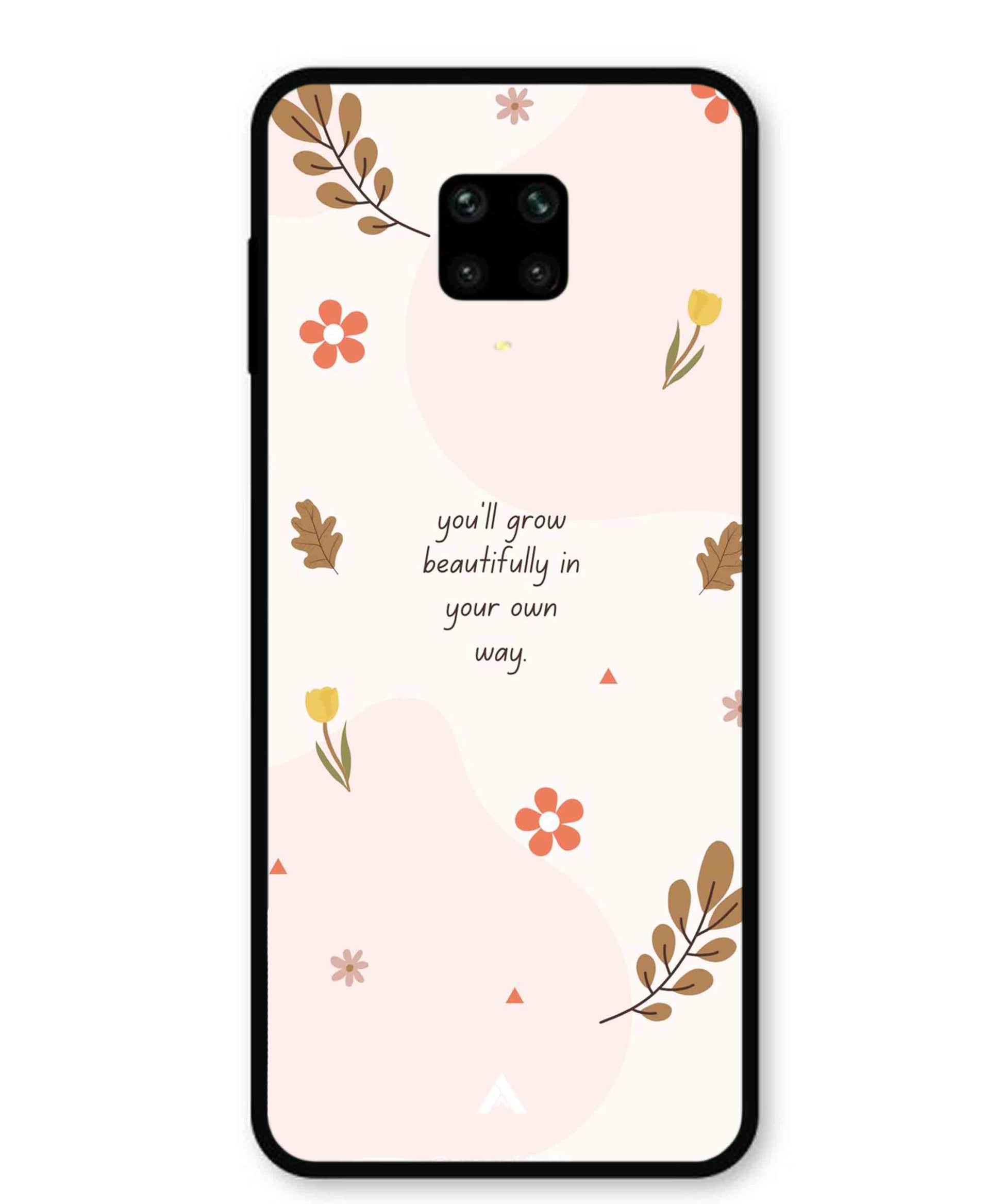 Her Own Way Metal Back Cover Phone Case for Xiaomi Redmi Note 9 Pro