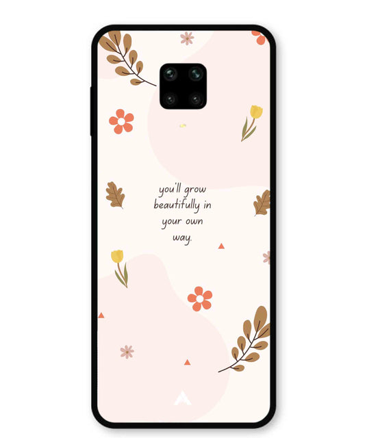 Her Own Way Metal Back Cover Phone Case for Xiaomi Redmi Note 9 Pro