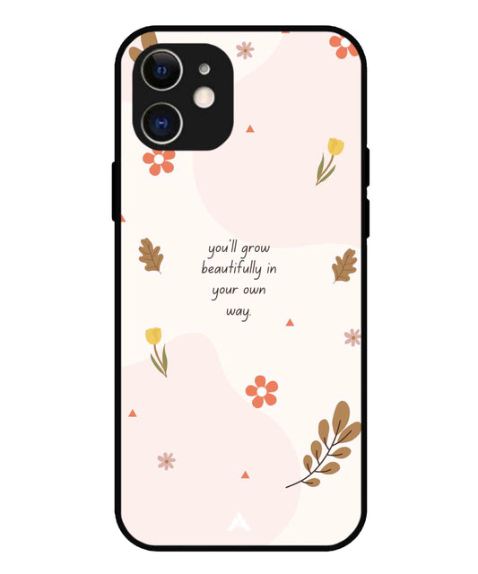 Her Own Way Metal Back Cover Phone Case for iPhone 12