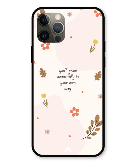 Her Own Way Metal Back Cover Phone Case for iPhone 12 Pro