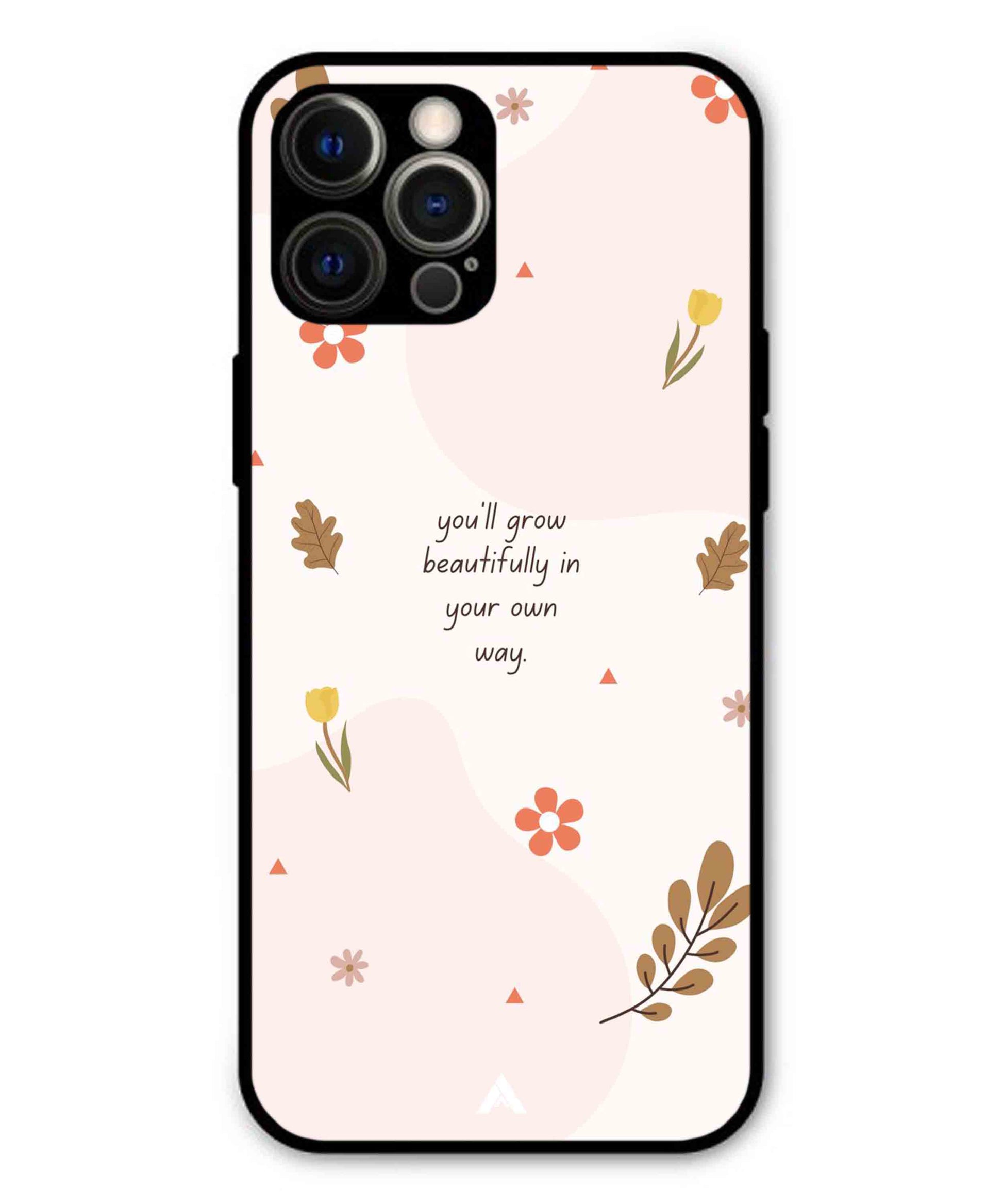 Her Own Way Metal Back Cover Phone Case for iPhone 12 Pro Max