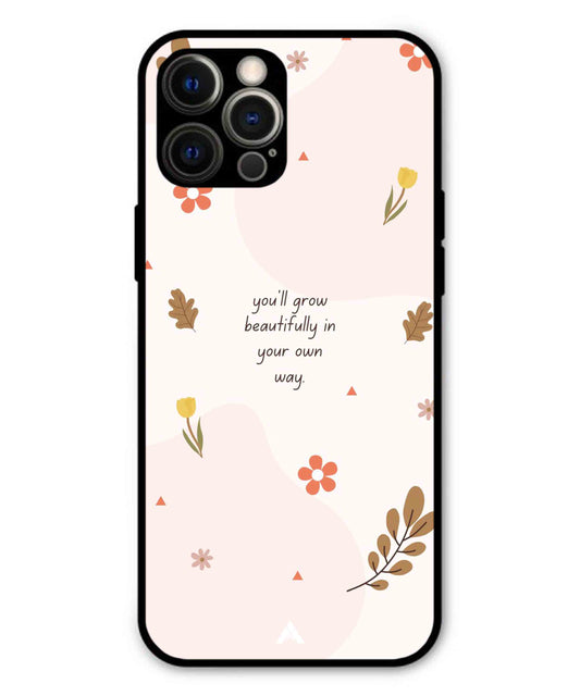Her Own Way Metal Back Cover Phone Case for iPhone 12 Pro Max
