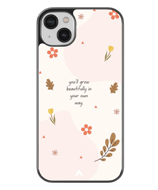 Her Own Way Metal Back Cover Phone Case for iPhone 13