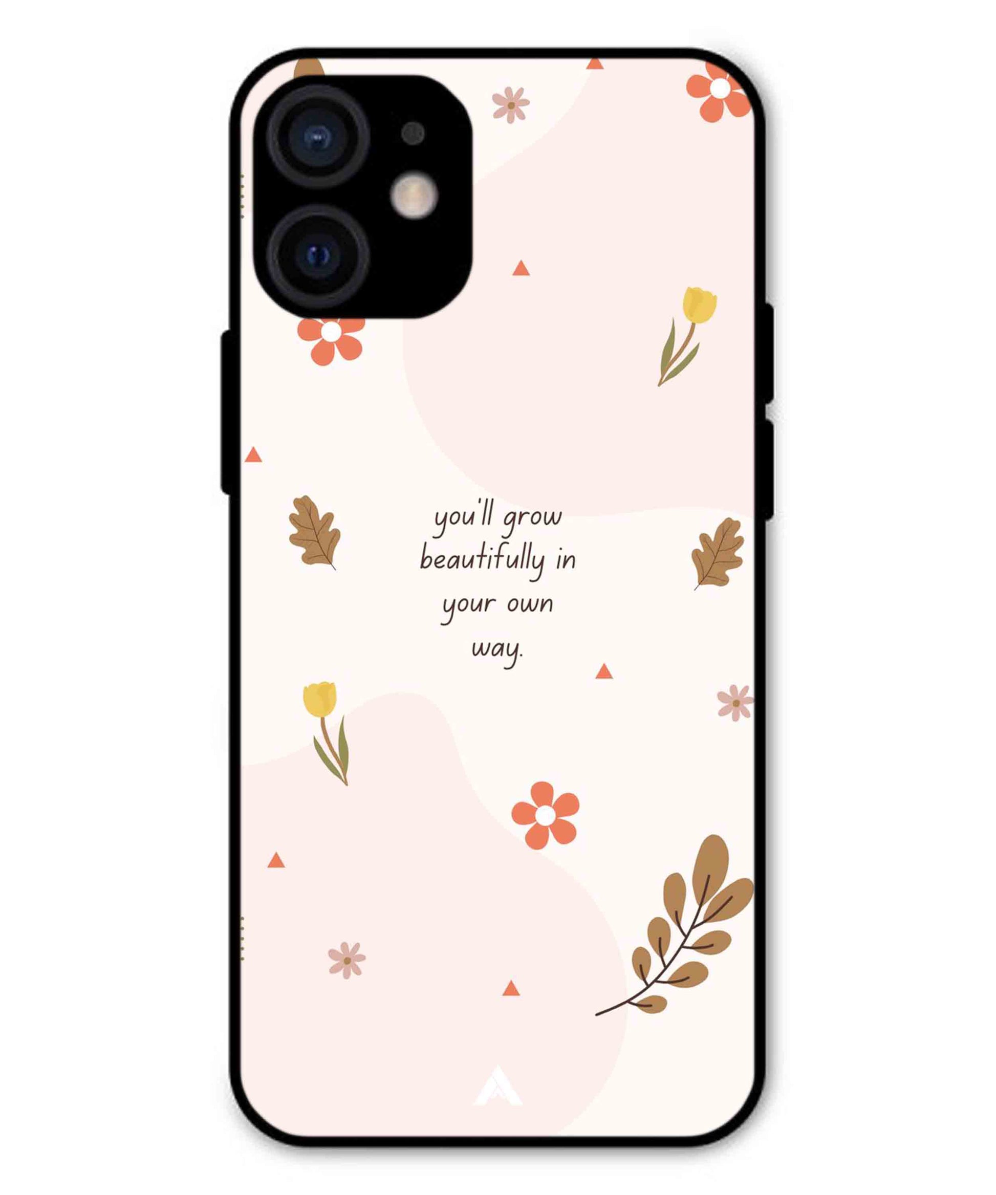 Her Own Way Metal Back Cover Phone Case for iPhone 13 Mini