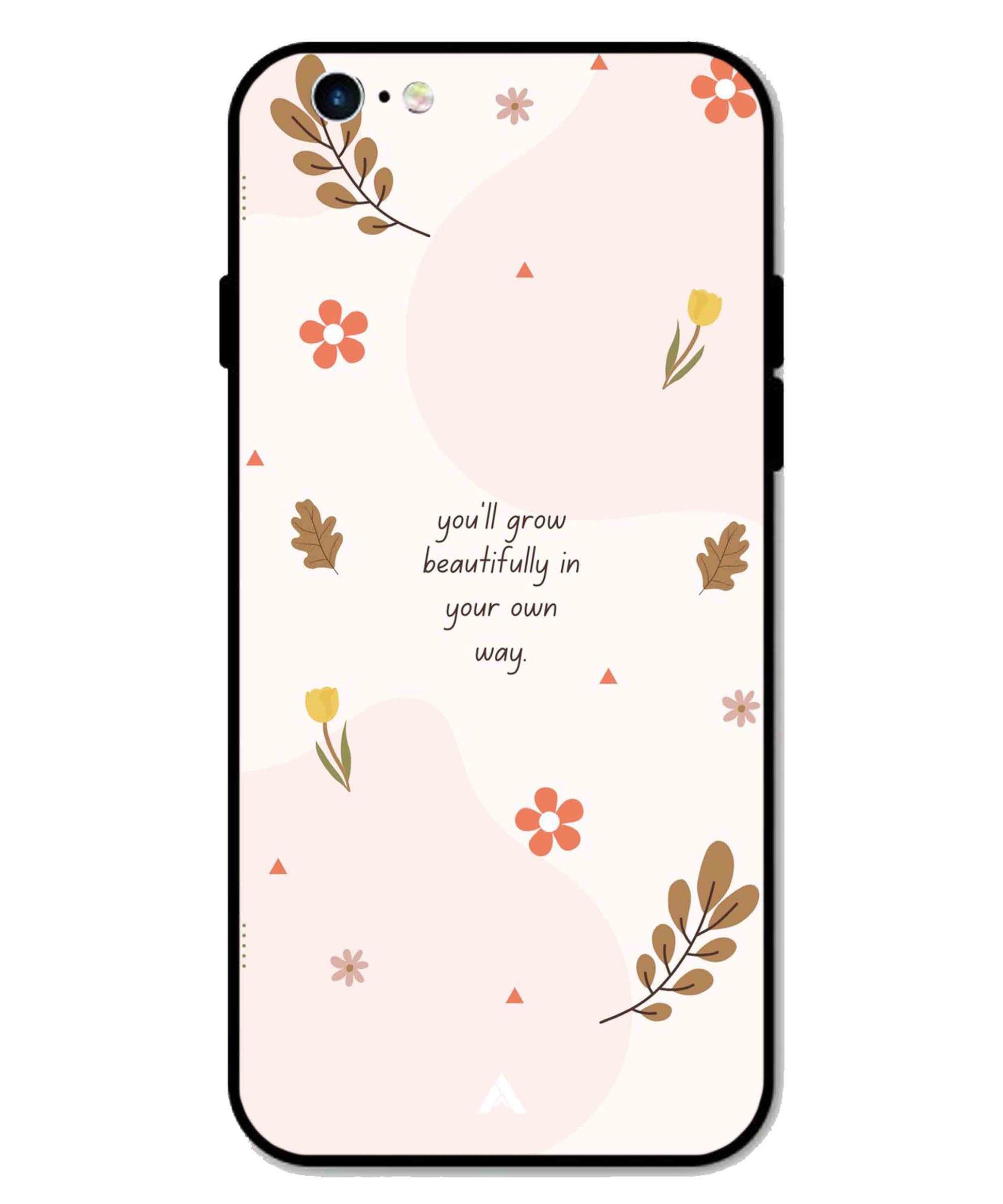 Her Own Way Metal Back Cover Phone Case for iPhone 6