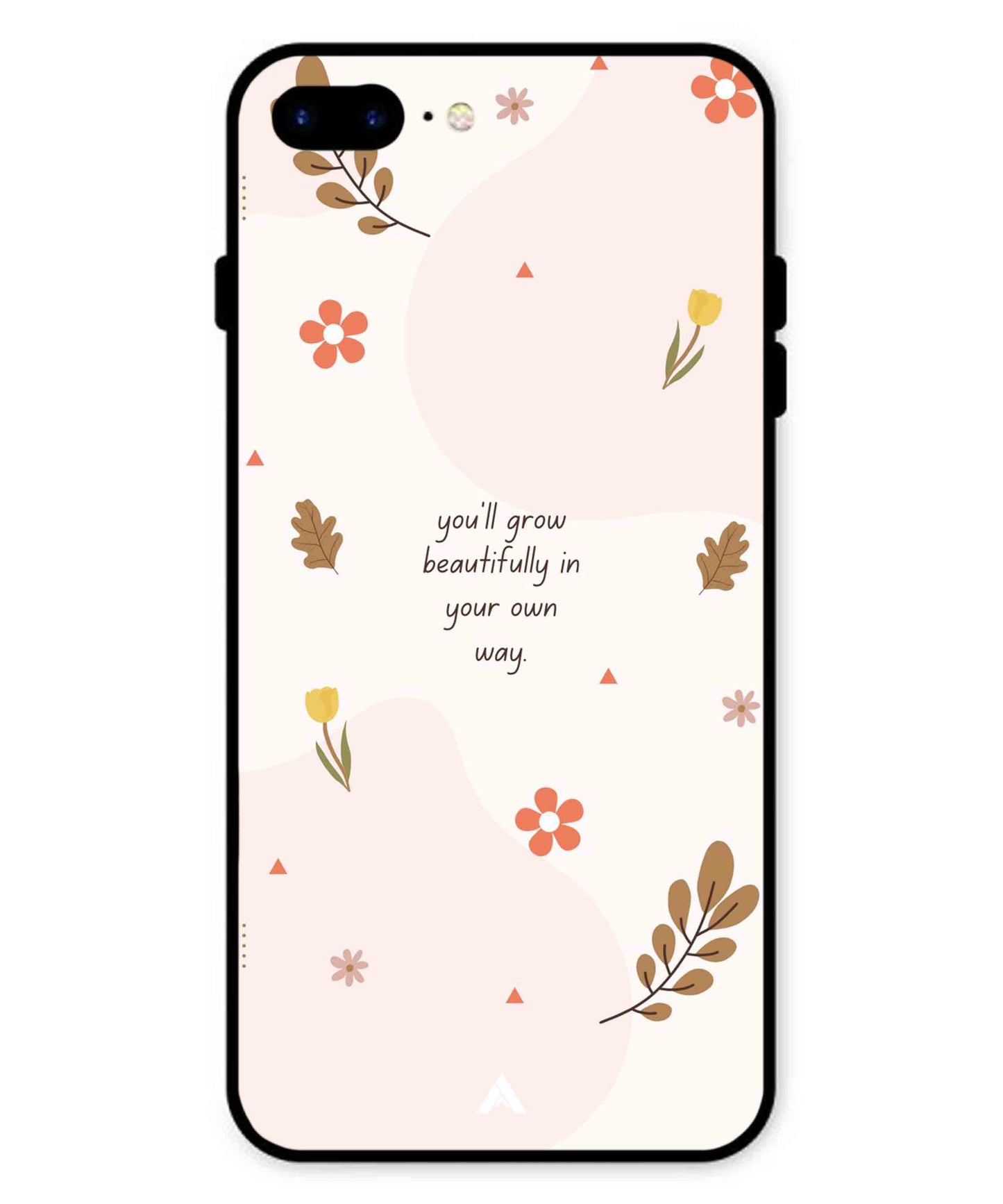 Her Own Way Metal Back Cover Phone Case for iPhone 8 Plus