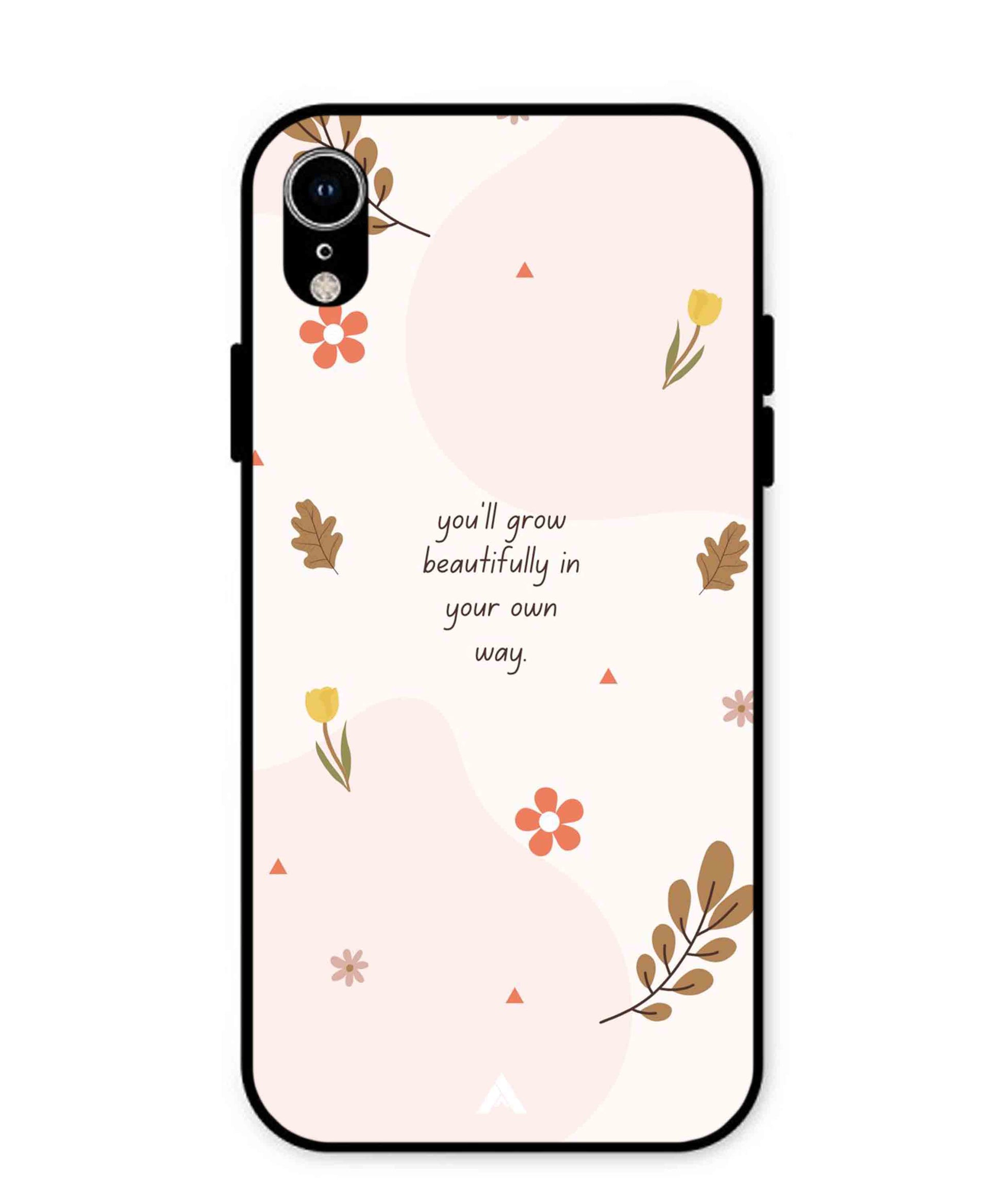 Her Own Way Metal Back Cover Phone Case for iPhone Xr