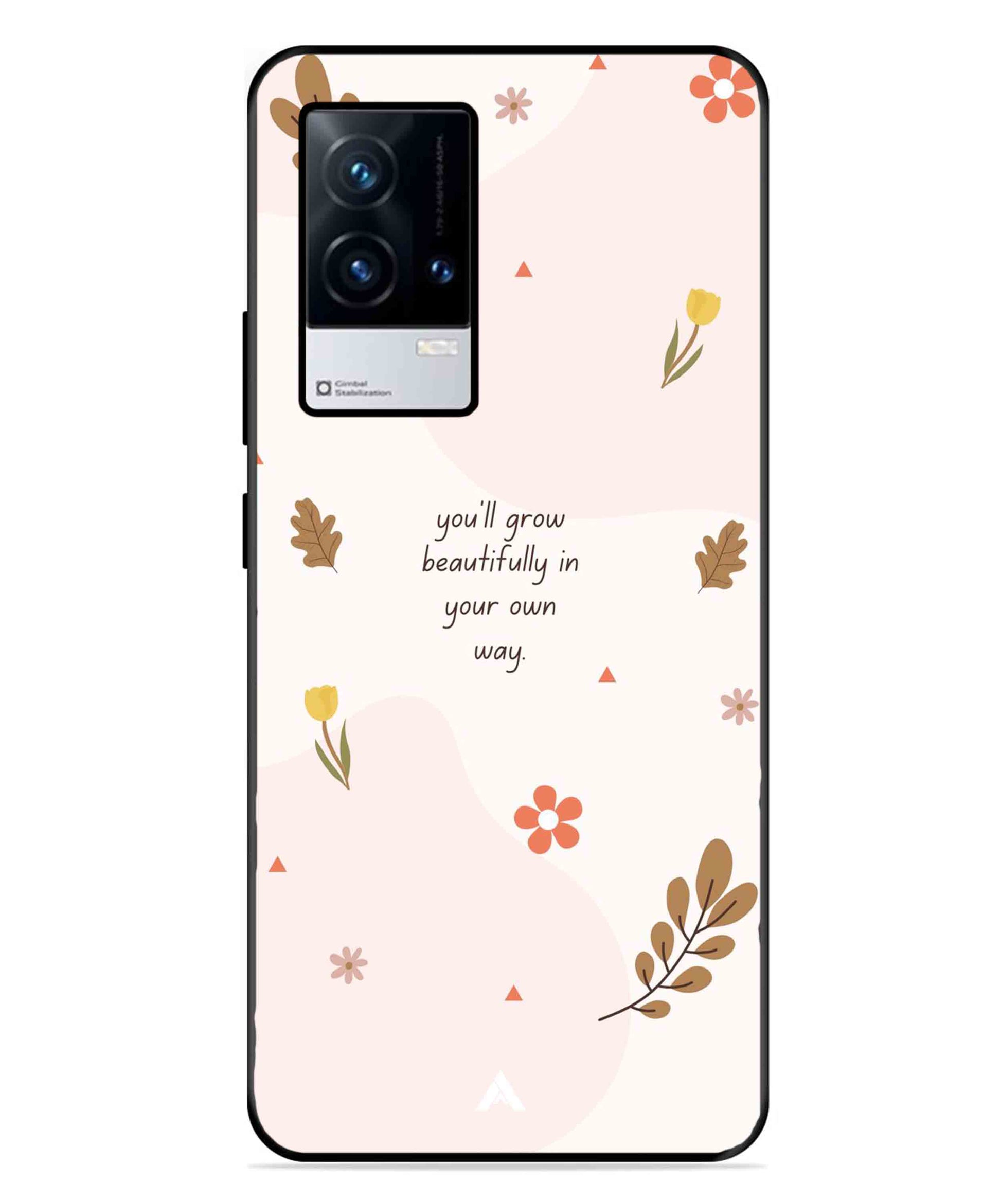 Her Own Way Metal Back Cover Phone Case for iQOO 8