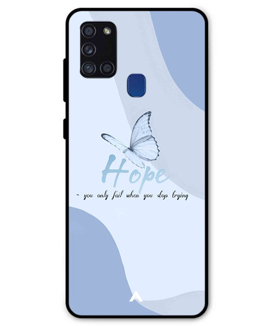 Hope Metal Back Cover Phone Case for Samsung Galaxy A21s