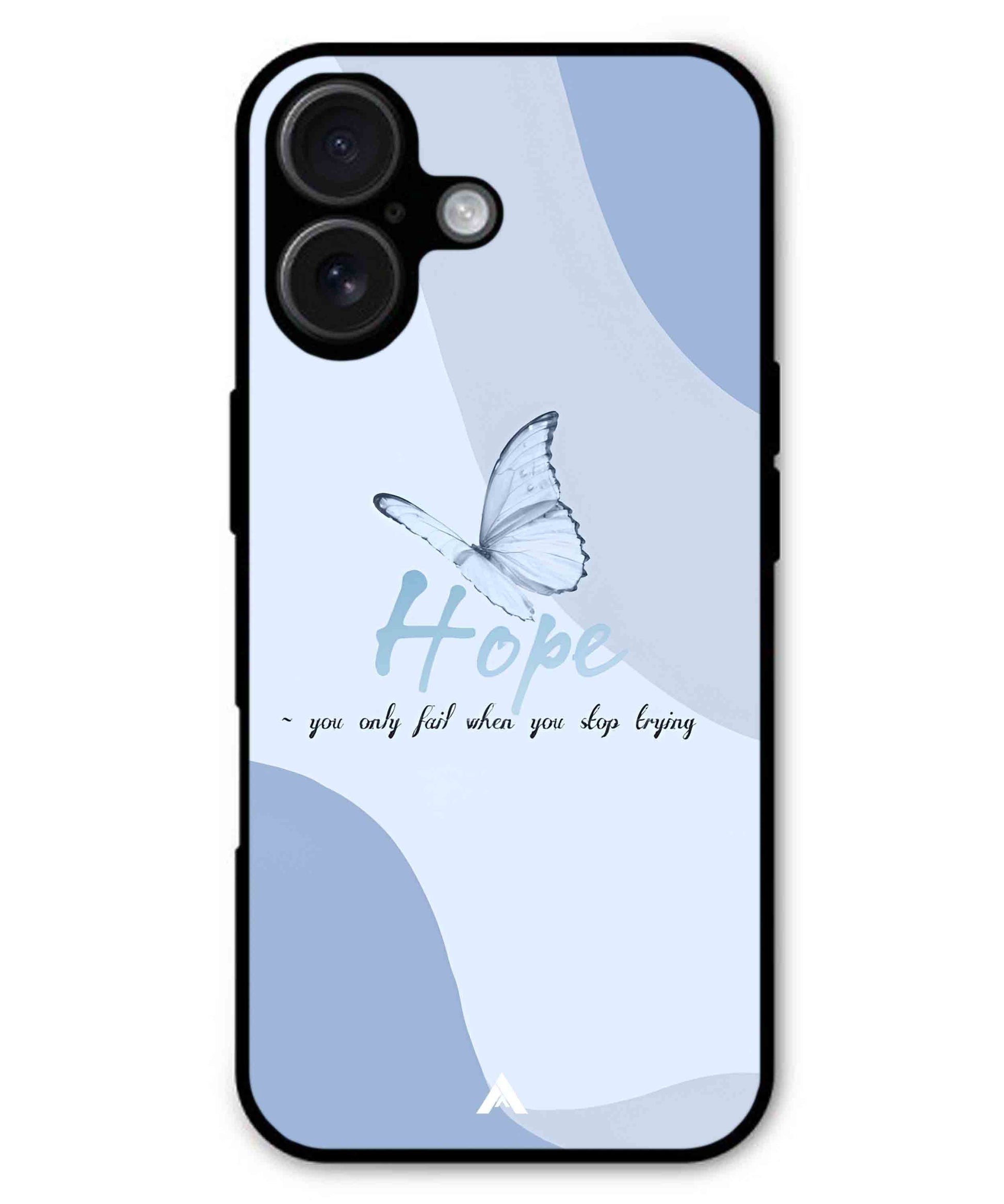 Hope Metal Back Cover Phone Case for iPhone 16 Plus