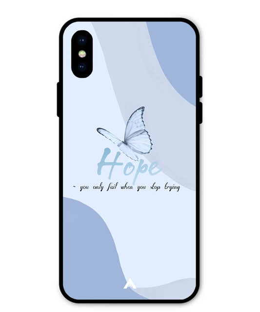 Hope Metal Back Cover Phone Case for iPhone X